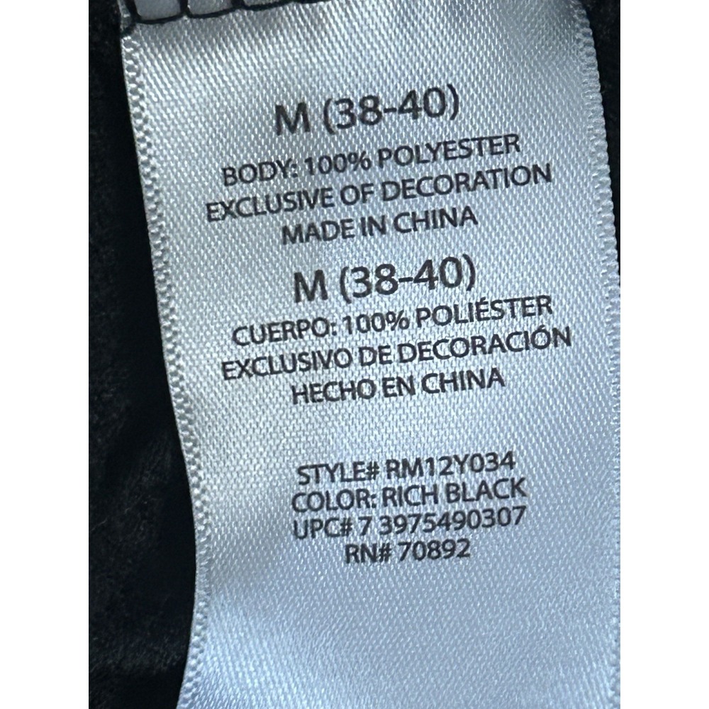 Starter Mens Full Zip Track Jacket Black Size M Athletic Activewear Dri-Star - Picture 7 of 7